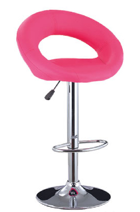 pink black white circle bar stools