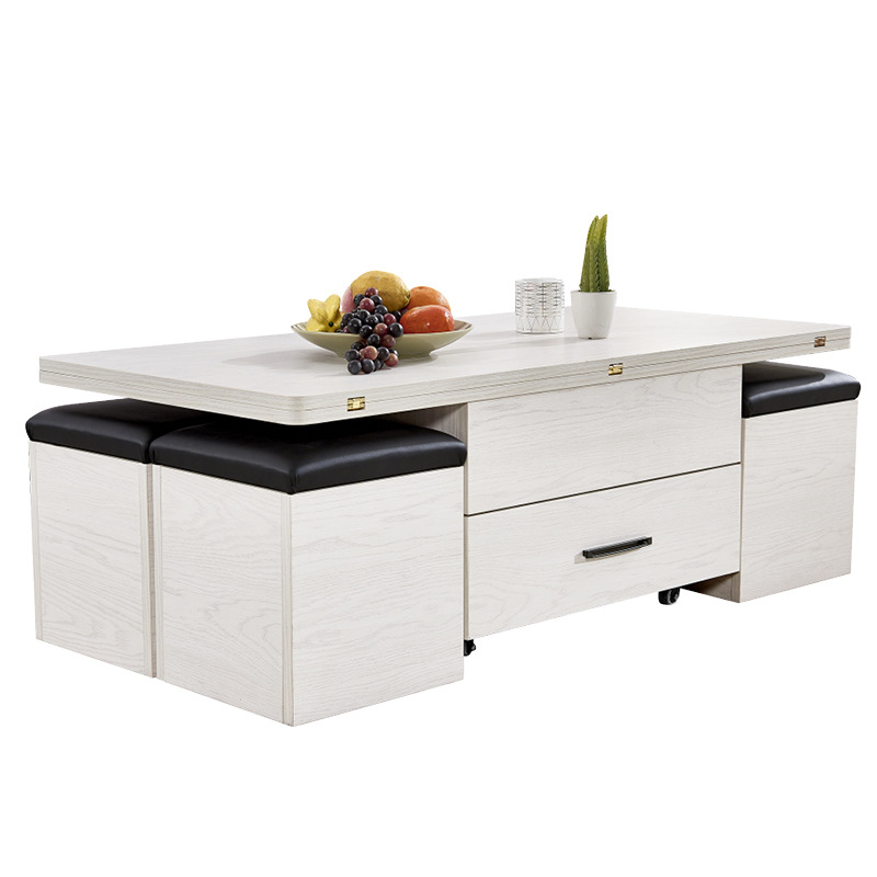 space saving lift up coffee table with 4 seats