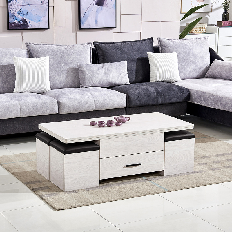 space saving lift up coffee table with 4 seats