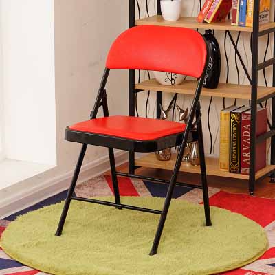 metal frame foldable office parking chairs