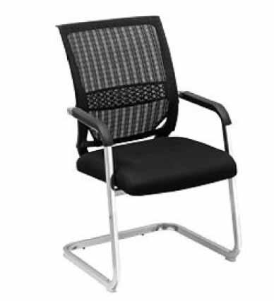 black fabric office chair for small spaces